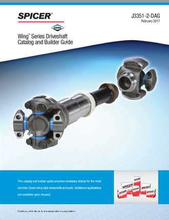 Wing Series Driveshaft Catalog and Build Guide