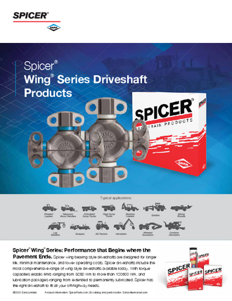 Spicer Wing Series® Products