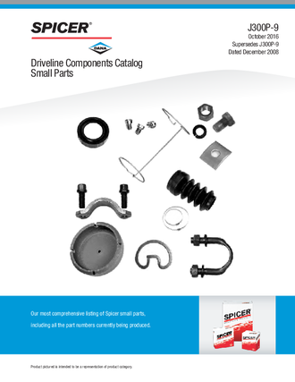 Driveline Components Catalog Small Parts