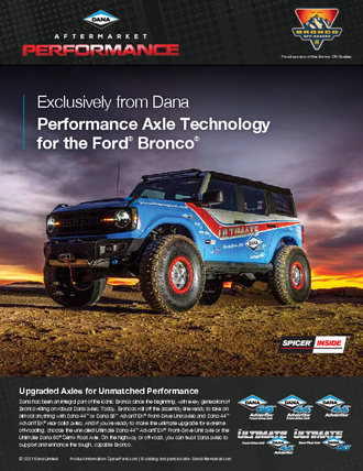 Performance Axle Technology for the Ford® Bronco