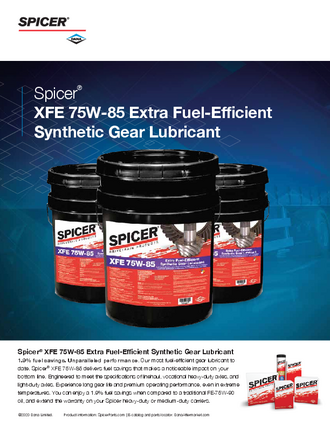 XFE 75W-85 Extra Fuel-Efficient Synthetic Gear Lubricant