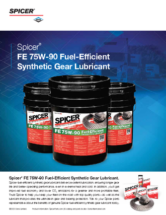 FE 75W-90 Fuel-Efficient Synthetic Gear Lubricant