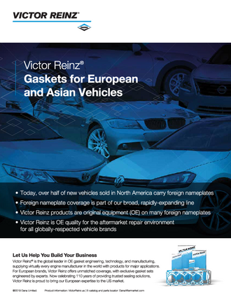 Victor Reinz® Gaskets for European and Asian Vehicles