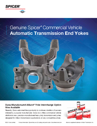 Genuine Spicer® Commercial Vehicle Automatic Transmission End Yokes